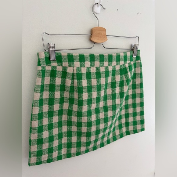 Vero Moda Breelil Tweed Mini Skirt in Green NWT - Picture 16 of 16